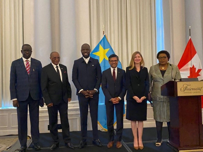 65ème anniversaire de l'indépendance, Canada : Isidore Kwandja reçu par l’ambassadeur Joska Kabongo Ngoy